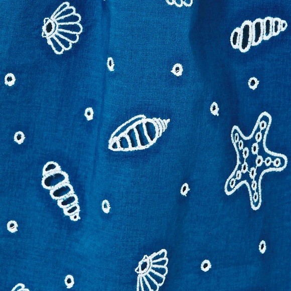 Lilly Pulitzer Maisha Long Sleeve
Eyelet Top Blue Shell Collector Embroider Sz M - Picture 4 of 9